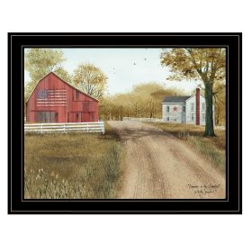 Trendy Decor 4U "Summer in the Country" Framed Wall Art, Modern Home Decor Framed Print for Living Room