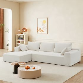 [VIDEO provided] [New] 109*68" Modular Sectional Living Room Sofa Set, Modern Minimalist Style Couch, Upholstered Sleeper Sofa for Living Room