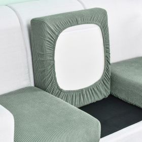 Pure color stretch all-inclusive sofa cover (Option: Cypress green-Big M)