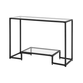 Modern Living Room Narrow Console Entryway Table Sofa Side Table (Color: Black, Type: Side Table)