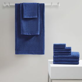 100% Cotton Quick Dry 12 Piece Bath Towel Set (Color: as Pic)